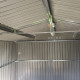 Metalowy domek narzędziowy FIRST 3,3x3,7m szary antracytowy + zestaw kotw mocujących - X-METAL