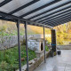 Pergola przyścienna regulowana 3,05x4,36m z aluminium w kolorze szaro-antracytowym - X-METAL