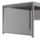 Roleta boczna jasnoszara 270 cm do bioklimatycznej pergoli aluminiowej X-METAL