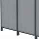 Panel boczny z aluminium i poliwęglanu 4mm do zadaszenia tarasowego antracyt 2,5m X-METAL