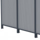 Panel boczny z aluminium i poliwęglanu 4mm do zadaszenia tarasowego antracyt 3m X-METAL