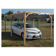 Wiata samochodowa z płaskim dachem 3x5,1 m Altanka
