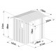 Metalowy domek narzędziowy ROKA 2,1x1,5m stal galwanizowana + zestaw kotw - X-METAL