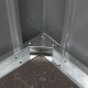 Metalowy domek narzędziowy ROKA 2,1x1,5m stal galwanizowana + zestaw kotw - X-METAL