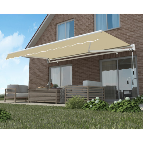 Markiza elektryczna 350x250cm EASY beżowa - X-METAL