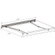 Makiza korbowa 350x250cm EASY beżowa X-METAL