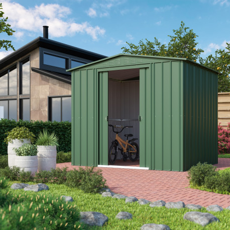 Domek ogrodowy ze stali 4,1 m² Dream zielony - Globel