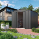 Domek ogrodowy ze stali Dream 2,34x2,37m antracytowy - Globel