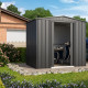Domek ogrodowy ze stali 4,1m² Tower antracytowy - Globel