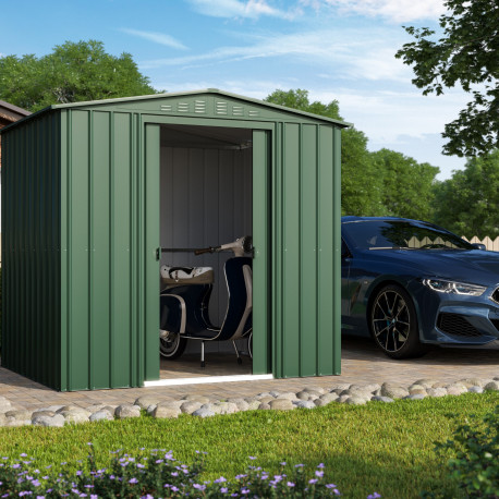 Domek ogrodowy ze stali 4,1 m² Tower zielony - Globel