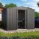 Domek ogrodowy ze stali Tower 2,96x2,37m antracytowy - Globel