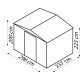 Domek ogrodowy ze stali Tower 2,96x2,37m antracytowy - Globel