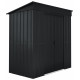 Domek ogrodowy stalowy z dachem jednospadowym Skillon 1,71x1,13m antracytowy - Globel 