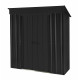 Domek ogrodowy stalowy z dachem jednospadowym Skillon 1,71x1,13m antracytowy - Globel 