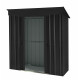 Domek ogrodowy stalowy z dachem jednospadowym Skillon 1,71x1,13m antracytowy - Globel 