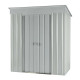Domek ogrodowy stalowy z dachem jednospadowym 1,93 m² szary metalik Skillon - Globel 