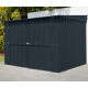 Metalowa wiata na 4 rowery Family 2x1,9m antracytowa - Globel