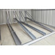 Metalowa wiata na 4 rowery Family 2x1,9m antracytowa - Globel