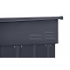 Metalowa wiata na 4 rowery Family 2x1,9m antracytowa - Globel