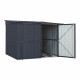 Metalowa wiata na 4 rowery Family 2x1,9m antracytowa - Globel