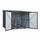 Metalowa wiata na 4 rowery Family 2x1,9m antracytowa - Globel