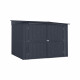 Metalowa wiata na 4 rowery Family 2x1,9m antracytowa - Globel
