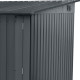 Metalowa wiata na rowery 1,9x1,9m antracytowa + zestaw kotw mocujących - X-METAL