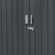Metalowa wiata na rowery 1,9x1,9m antracytowa + zestaw kotw mocujących - X-METAL