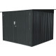 Metalowa wiata na rowery 1,9x1,9m antracytowa + zestaw kotw mocujących - X-METAL