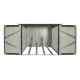 Metalowa wiata na rowery 1,9x1,9m antracytowa + zestaw kotw mocujących - X-METAL