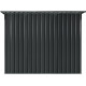 Metalowa wiata na rowery 1,9x1,9m antracytowa + zestaw kotw mocujących - X-METAL