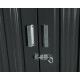 Metalowa wiata na rowery 1,9x1,9m antracytowa + zestaw kotw mocujących - X-METAL
