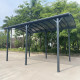 Wiata garażowa na kampera/duży samochód z aluminium i poliwęglanu 6mm antracytowa 3,6x6,4 m - X-METAL