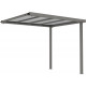 Ocynkowana wiata stalowa w kolorze szarym 275x230cm do domku KOSTO 5,29m² lub 6,76m² - X-METAL
