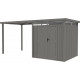 Ocynkowana wiata stalowa w kolorze szarym 275x230cm do domku KOSTO 5,29m² lub 6,76m² - X-METAL