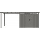 Ocynkowana wiata stalowa w kolorze szarym 275x230cm do domku KOSTO 5,29m² lub 6,76m² - X-METAL