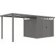 Ocynkowana wiata stalowa w kolorze szarym 275x230cm do domku KOSTO 5,29m² lub 6,76m² - X-METAL