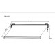 Markiza elektryczna 300x250cm LUXO beżowa - X-METAL