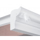 Wiata garażowa z aluminium i poliwęglanu 6mm biała 3x4,34 m - X-METAL