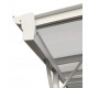 Wiata garażowa z aluminium i poliwęglanu 6mm biała 3x4,34 m - X-METAL