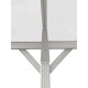 Wiata garażowa z aluminium i poliwęglanu 6mm biała 3x4,34 m - X-METAL