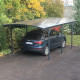 Wiata garażowa z aluminium i poliwęglanu 6 mm antracyt 3x5,8 m - X-METAL