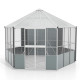 Woliera 9 m² z aluminium i poliwęglanu 6 mm Circus - Vitavia