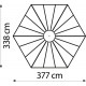 Woliera w kolorze szmaragdowym 9 m² z aluminium i poliwęglanu 6 mm Circus - Vitavia