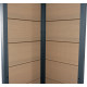 Domek ogrodowy + taras z drewna kompozytowego 28 mm o wyglądzie drewna 15 m² PREMIUM - Woodlife Garden