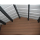 Domek ogrodowy + taras z drewna kompozytowego 28 mm o wyglądzie drewna 15 m² PREMIUM - Woodlife Garden