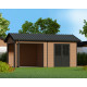Domek ogrodowy + taras z drewna kompozytowego 28 mm o wyglądzie drewna 15 m² PREMIUM - Woodlife Garden