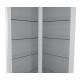 Domek ogrodowy + taras z drewna kompozytowego 28 mm jasnoszary 15 m² PREMIUM - Woodlife Garden