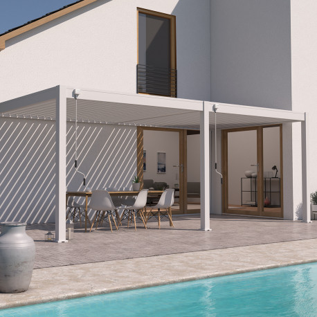 Aluminiowa pergola bioklimatyczna Ombrea VS 3x6 m biała