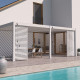 Aluminiowa pergola bioklimatyczna Ombrea VS 3x6 m biała